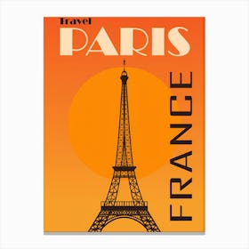 Travel Paris France Canvas Print