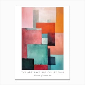 Colourful Abstract 4 Exhibition Poster Canvas Print