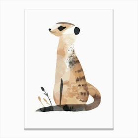 Charming Nursery Kids Animals Meerkat 1 Canvas Print