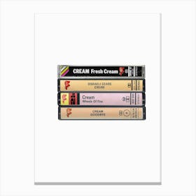 Cream - Collected Albums - Cassette Print Canvas Print