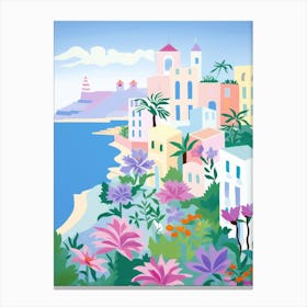 Gaeta, Italy Colourful View 1 Canvas Print