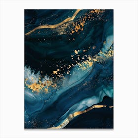 Abstract Of Blue And Gold Canvas Print