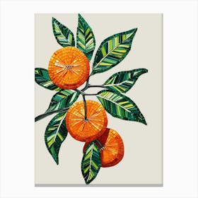 Oranges On A Branch 1 Canvas Print