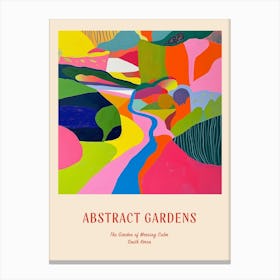 Colourful Gardens The Garden Of Morning Calm South Korea 3 Red Poster Canvas Print