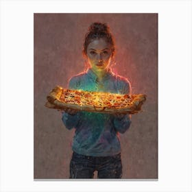 Pizza Girl 2 Canvas Print