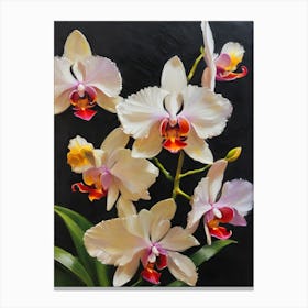 Dendrobium Orchids Oil Painting 1 Canvas Print