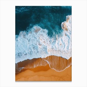 Aerial View Of The Beach 8 Canvas Print