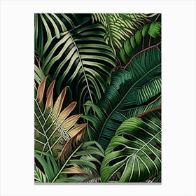 Jungle Foliage 1 Botanical Canvas Print