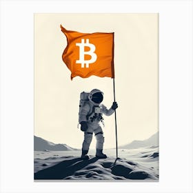 Bitcoin Astronaut 5 Canvas Print