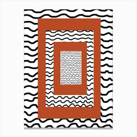 Wavy Lines Canvas Print