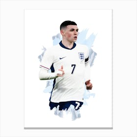 Phil Foden Engalnd Painting Canvas Print