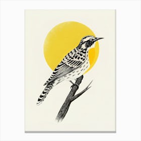 Bird On A Branch Canvas Print