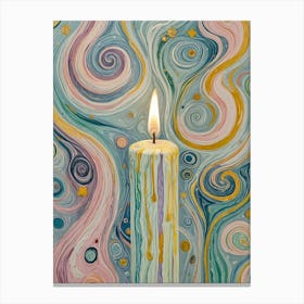 Swirling Candle Leinwandbilder