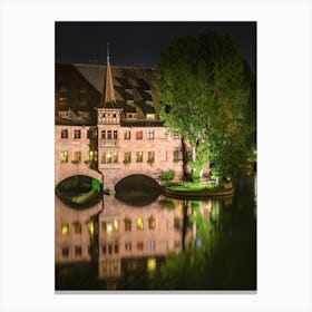 Nuremberg City At Night Canvas Print