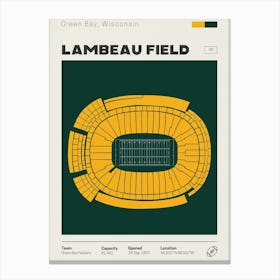 Green Bay Packers - Lambeau Field Canvas Print