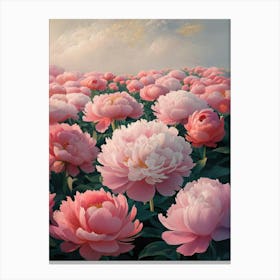 Pink Peonies Canvas Print