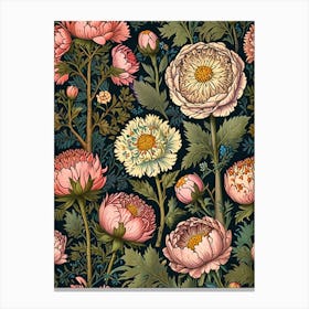 William Morris Peonies 2 Canvas Print