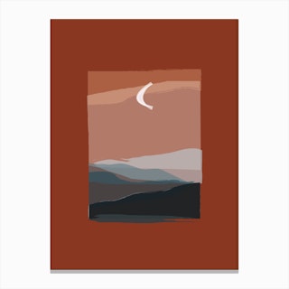 Moon Lake Canvas Print