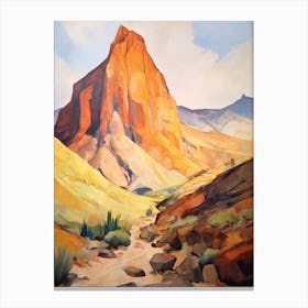 Mount Teide Spain 1 Mountain Painting Canvas Print