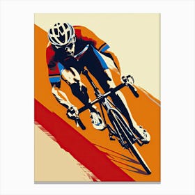 Feel The Rush Cycling Canvas Print