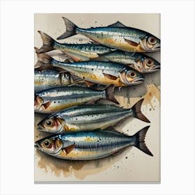 Sardines 18 Canvas Print