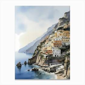 Summer In Positano Painting (10) 1 Canvas Print