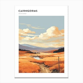 Cairngorms National Park Scotland 3 Hiking Trail Landscape Poster Canvas Print