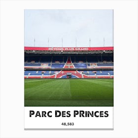 Parc Des Princes, Football, Stadium, Soccer, Art, Wall Print Canvas Print