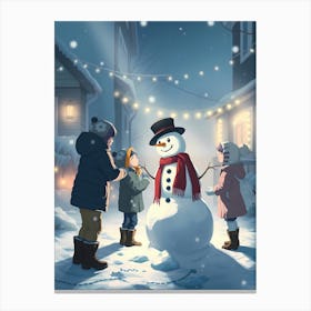 Snowman 1 Canvas Print