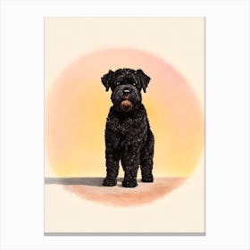 Black Russian Terrier Illustration dog Canvas Print