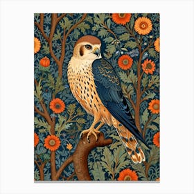 William Morris Hawk In A Tree Canvas Print