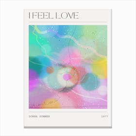 Donna Summer - I Feel Love - Abstract Song Art Music Painting Canvas Print