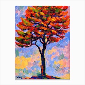 Monkey Puzzle Tree tree Abstract Block Colour Canvas Print