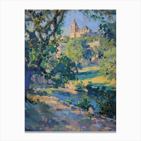 The University Of Texas At Austin Texas Oil Painting 1 Canvas Print