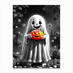 Halloween Ghost Canvas Print