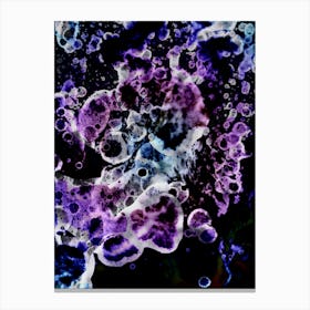 Abstract Purple Smoke Japanese Art Canvas Print