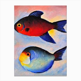 Barreleye Fish II Matisse Inspired Canvas Print