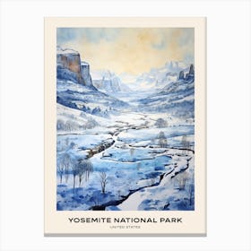 Yosemite National Park United States 2 Poster Canvas Print