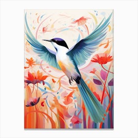 Bird Painting Collage Common Tern 2 Canvas Print