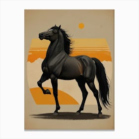 Black Horse 11 Canvas Print