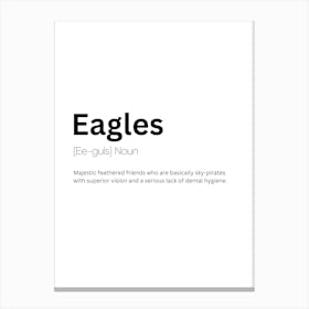 Eagles Definition Meaning Canvas Print