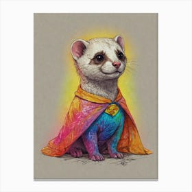 Super Ferret 1 Canvas Print