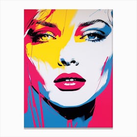 Face Pop Art 4 Canvas Print