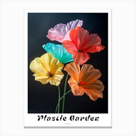 Bright Inflatable Flowers Poster Geranium 3 Canvas Print