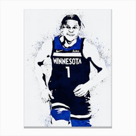Anthony Edwards Minnesota Timberwolves Canvas Print