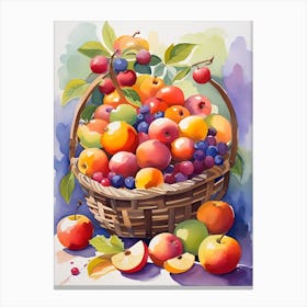 Basket Of Fruit 9 Canvas Print