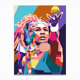 Serena Williams wpap art Canvas Print