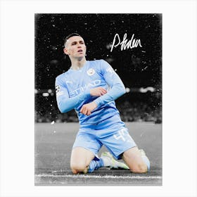 Phil Foden 2 Canvas Print