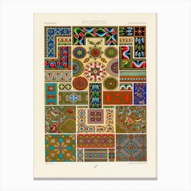 Byzantine Pattern, Albert Racine 2 Canvas Print