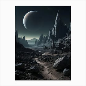 Space Landscape 1 Canvas Print